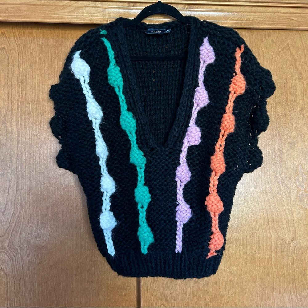 Anthropologie Maeve Bauble Multicolor Pullover Sweater Vest One Size - Picture 1 of 11